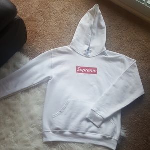 white hoodie